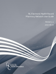 NL Electronic Health Record Pharmacy Network User Guide