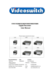 Vi101/Vi205/Vi302/Vi305/Vi405/Vi605 Digital Recorder User Manual