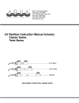 UV Sterilizer Instruction Manual Includes: Classic