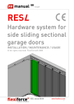 06 RESL side sliding sectional garage doors