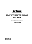 Multiport DBU User Manual (Rev A) (November