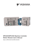 MP2200/MP2300 Machine Controller Motion Module User`s Manual