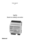 Serial to analog converter