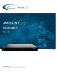 Annexxus 516 Encoder User Manual