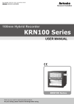 Autonics KRN100 Recorder Manual PDF