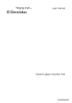 user manual Ceramic glass induction hob