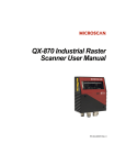 QX-870 Industrial Raster Scanner User Manual