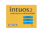 Intuos2 User`s Manual for Macintosh