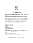 ATT-TP76440-002 Ethernet Testing using the Acterna Test Set