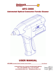 AFC-3000 USER MANUAL - Fiber Optics For Sale Co.