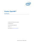 Cluster OpenMP User`s Guide