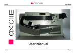 User manual axm998 English Date: 05/2006 | Size