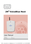 2N VoiceBlue Next VoIP GSM Gateway User Manual