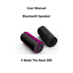 User Manual Bluetooth Speaker E-Boda The Beat 200