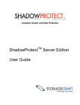 ShadowProtect Server Edition User Guide