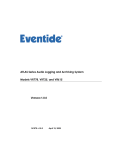 Eventide Atlas Series Recorders User Manual, version 1.8