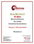 IP-MPA Multiple Protocol Access (Rel. Notes)