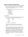 Chapter 3 : Creating and Analyzing a Project