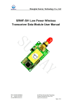 SRWF-501 Low Power Wireless Transceiver Data