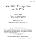 Nash, Nash. Scientific computing with PCs (1993)(205s)