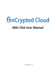 MAC OSX User Manual