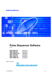 R&S®xxx-K6 Pulse Sequencer