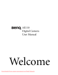 BenQ AE110 Digital Camera User Manual pdf