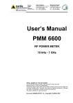 User`s Manual PMM 6600