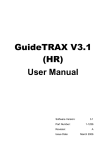GuideTRAX V3.1 (HR) User Manual