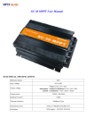 SC-30 MPPT User Manual - OPTI