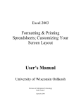 User`s Manual - University of Wisconsin Oshkosh