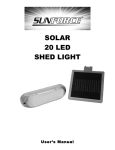 SOLAR 20 LED SHED LIGHT - Northern Tool + Equipment