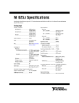 NI 625x Specifications