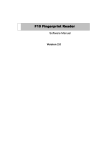 F10 Fingerprint Reader Software Manual