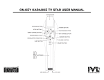 ON-KEY KARAOKE TV STAR USER MANUAL