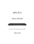 Dual Levelar Owner`s Manual