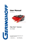 User Manual - Geringhoff