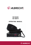 CB RADIO AE 4200 R OPERATING MANUAL