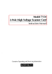 Model 7154 2-Pole High Voltage Scanner Card