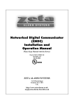 ZNDC User Manual - Zeta Alarm Systems