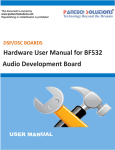 Hardware User Manual for BF532 Audio