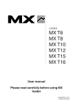 MX T6 MX T8 MX T10 MX T12 MX T15 MX T16