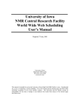 User`s Manual - University of Iowa NMR Central Research Facility