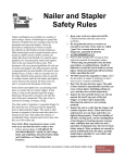 Nailer and Stapler Safety