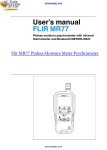 User`s manual FLIR MR77