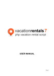 USER MANUAL - Vacation Rental Script