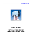 Model: NET200 NETWORK VIDEO SERVER