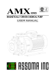 amxseries magnetically driven chemical pump user manual