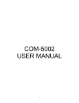 COM-5002 USER MANUAL