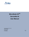 MicroNode I/O DeviceNet AI User Manual